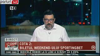 BILETUL ZILEI SPORTINGBET: Zile de profit! Astazi, 100% favoriti!