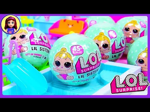 LOL Lil Sister Dolls Wave 2 Surprise Toys Blind Ball Bags Unboxing