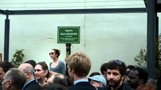 Inauguration Square Alain Bashung jeudi 21 juin 2012 Paris chants "Dehors" par les élèves