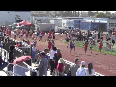 JVG 100m vs Marina - 4-14-16 - Los Alamitos Girls