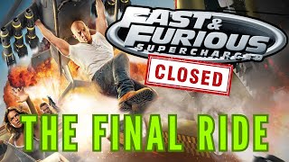 THE FINAL RIDE FAST &amp; FURIOUS SUPERCHARGED FULL RIDE POV UNIVERSAL STUDIOS HOLLYWOOD #FastAndFurious