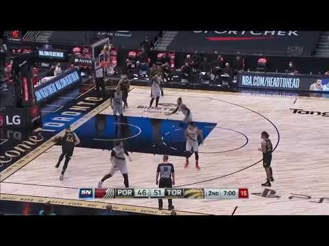 Aaron Baynes Craziest Posterize Dunk Over Powell & Covington !!