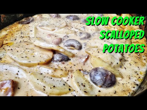 Easy Scalloped Potatoes and Ham Recipe | Slow Cooker Recipes