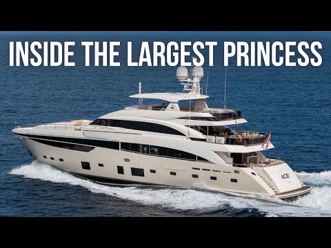 Touring the MOTHER OF ALL PRINCESS YACHTS | €15,000,000 40M Princess SuperYacht Tour