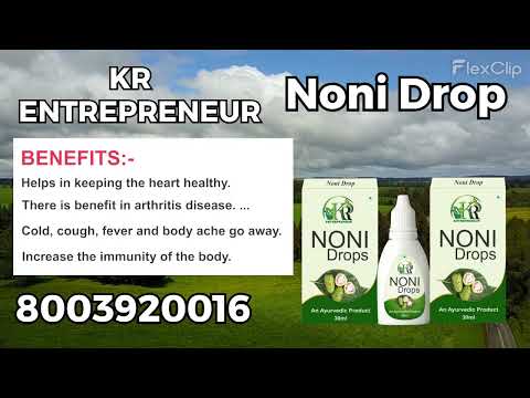 Herbal noni drops, for immunity boosting, liquid