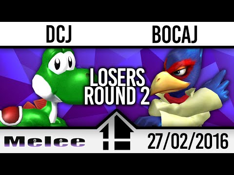 Melee @ Fragsoc Losers R2 - DCJ (Yoshi) vs Bocaj (Falco)