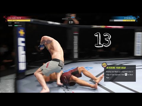 UFC 4 GAME CAREER MODE PART 13 . I KNOCKOUT AKMEDOV