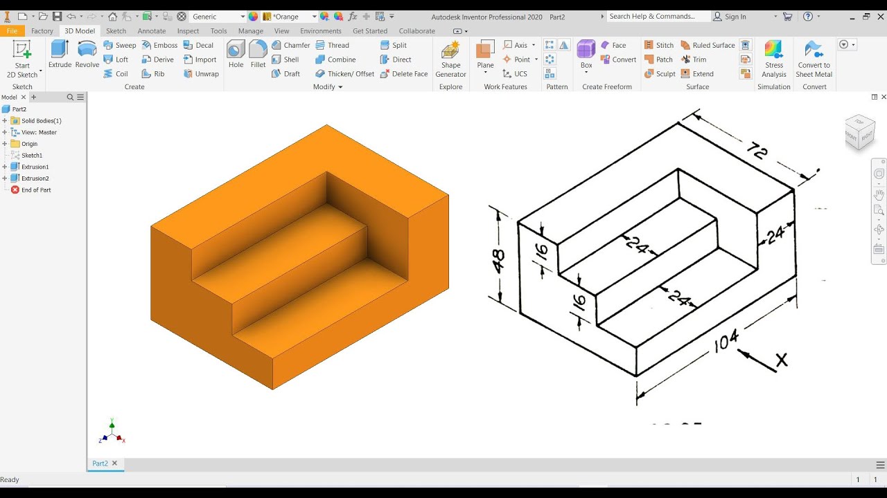 Autodesk Inventor Tutorial -01