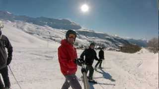 preview picture of video 'Snowboarding/Skiing @ Saint François Longchamp - Valmorel'