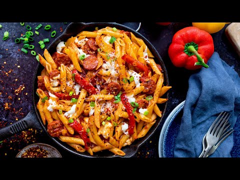 My twist on a classic pasta dish | Penne Arrabbiata with Mozzarella and Chorizo
