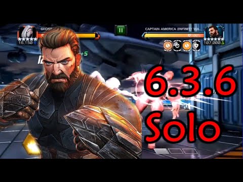Act 6.3.6 Captain America IW Boss Solo Fight With Ghost | Marvel Contest Of Champions