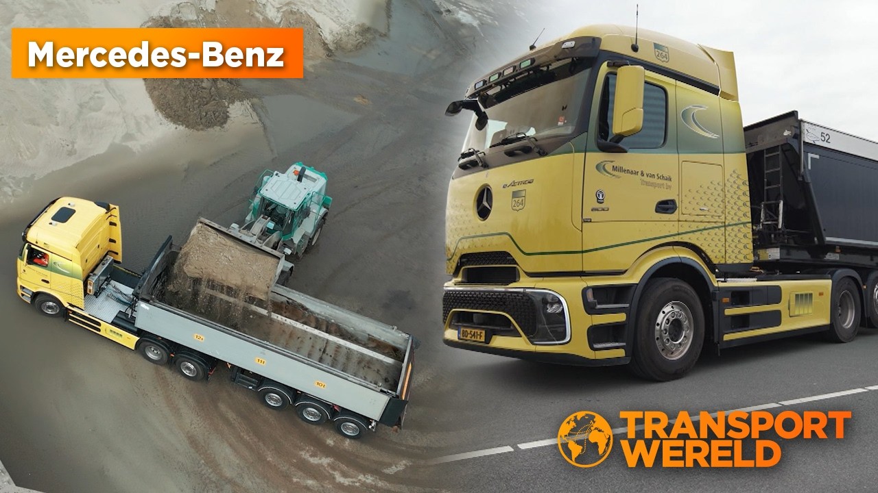 De wegenbouw gaat elektrisch | Mercedes eActros 600 bij Millenaar & van Schaik