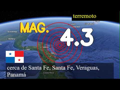 😱🚨 earthquake near Santa Fe, Santa Fe, Veraguas, Panama live updates today : 4.3 magnitude earthquak