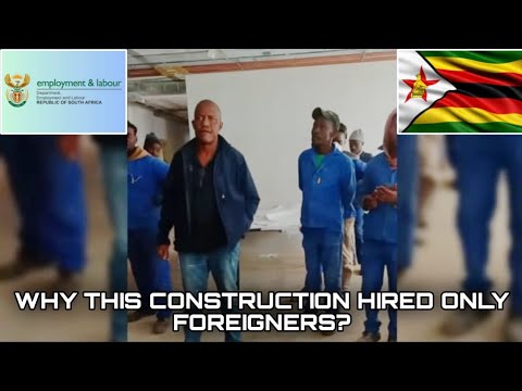 Local Construction Company Exposed Only HIRED Foreigners? No South Africans!