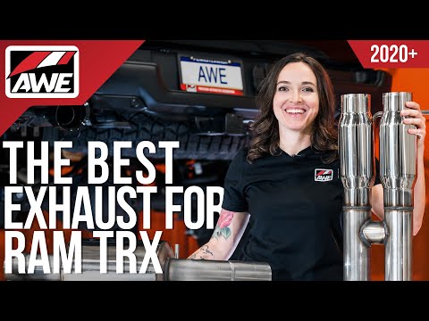 AWE 0FG Catback Exhaust for RAM TRX - Diamond Black Tips SKU: 3015-33005