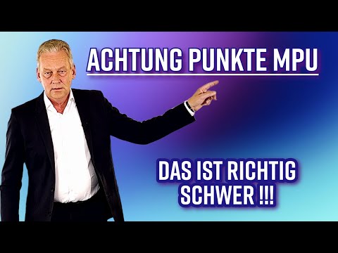 Die MPU wegen Punkten ist richtig hart.  So knackst du sie trotzdem !!!