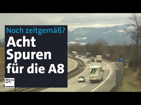 Ärger um achtspurigen Autobahnausbau der A8 | Abendschau | BR24