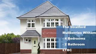 The Stratford 4bedroom detached house Witham House Tour