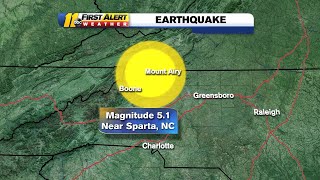 5.1 magnitude earthquake reported in Sparta, could be felt across parts of central North Carolina
