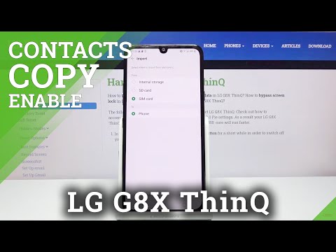 How to Copy Contacts on LG G8X ThinQ – Transfer Contacts
