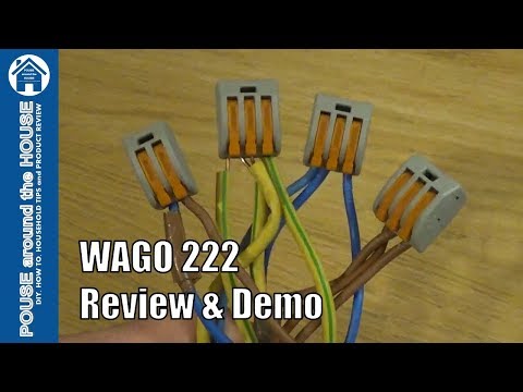 WAGO 222 connectors review and demo. How to use with WAGOBOX Junction Box.