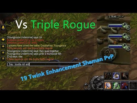 3v3 vs Triple Rogue (Enhance Shaman PoV)