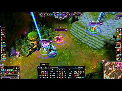 ezreal ult: double recall fountain kill