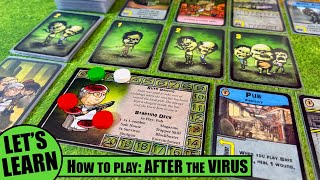 Let's Learn How to Play AFTER THE VIRUS Deck Building Game  |  Dale the Casual Gamer