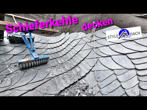 Schieferkehle decken - Live vom Schieferdach in Dresden - Schieferdecker
