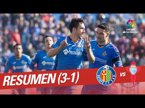 Resumen de Getafe CF vs RC Celta (3-1)