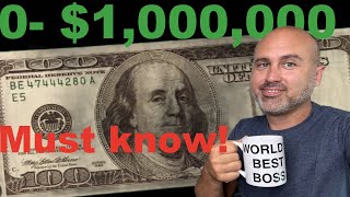 $0-1 million dollars! By Age 37- (I wish I knew this earlier!)