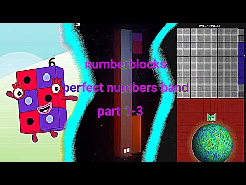 Numberblocks perfect numbers band | PART 1-3