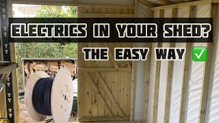 The Easy Way To Install Power To Your Shed - Domestic Electricians Life UK -