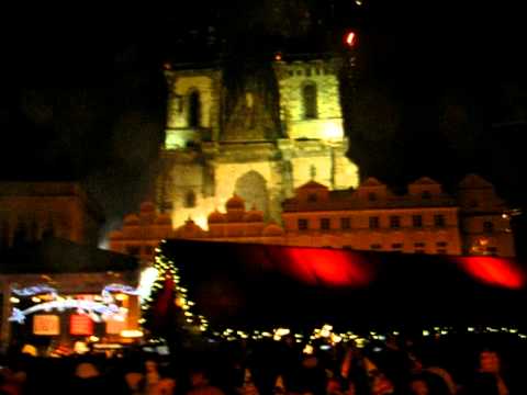 Prague -Praag -Praha New Years eve 2010/ 2011 Novoroční ohňostroj 2010 PRAHA