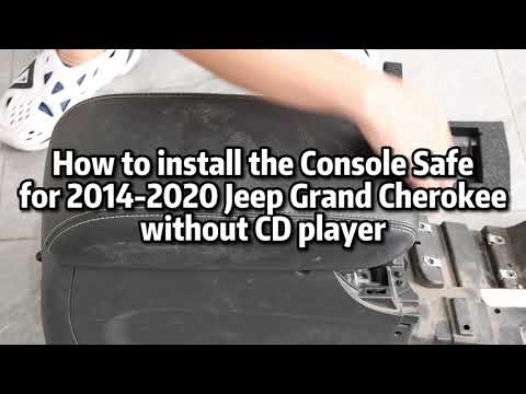 Jeep Grand Cherokee and Dodge Durango Center Console Safe (Fingerprint Lock with Key) : 2011-2022