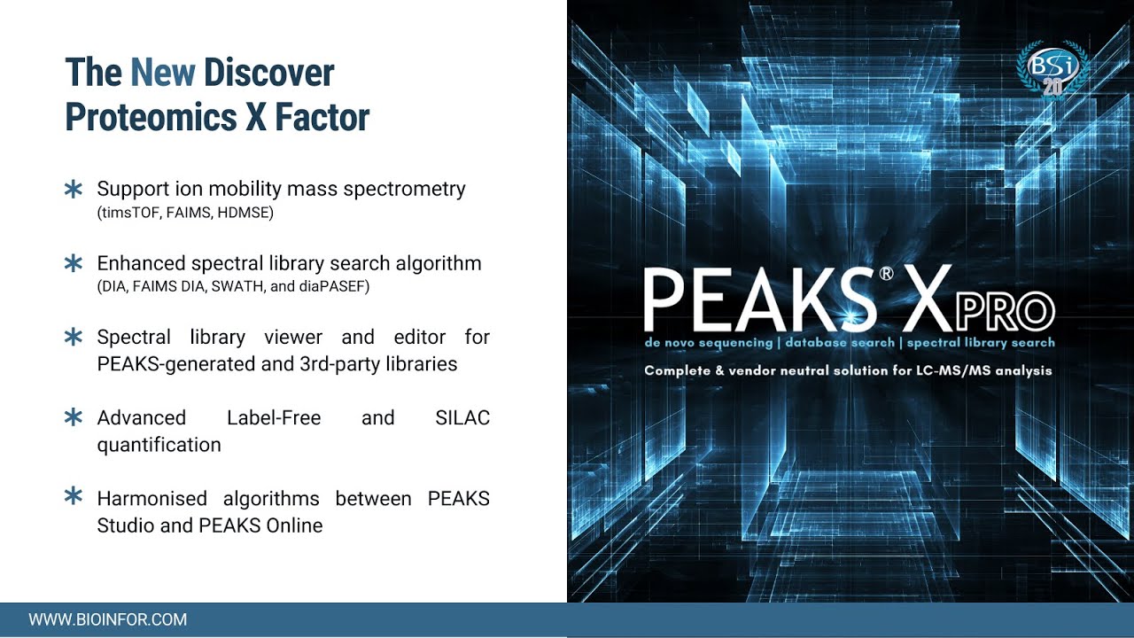 PEAKS Xpro Introductory Webinar In Chinese