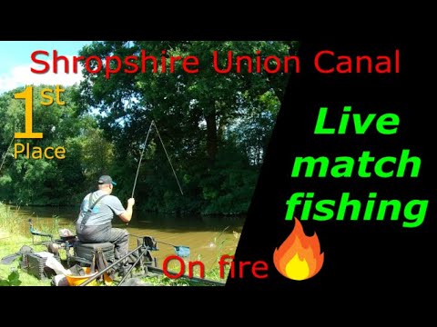 On fire/Live match fishing/Shropshire Union Canal