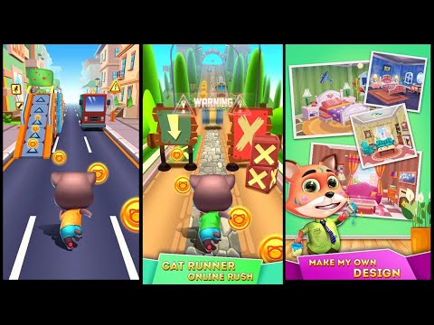 Best Action Game Mobile Cat Runner: Decorate Homecat runner Android ios Gameplay