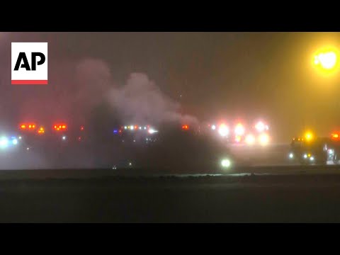 Private jet with 8 aboard crashes on takeoff in Maine, FAA says