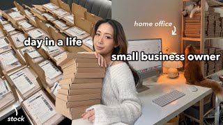 STUDIO VLOG 📦 a day in a life as a small business owner (packing orders, shop/life update)