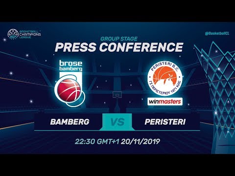 Brose Bamberg v Peristeri winmasters - Press Conf. - Basketball Champions League 2019-20