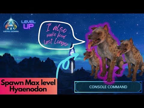 Tamed Hyaenodon Spawn Command | Ark Survival Ascended
