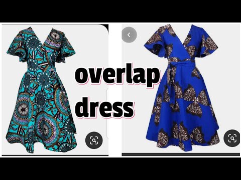 How to make overlap dress/summer dress. Cutting  and  stitching.