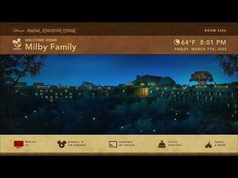 Animal Kingdom Lodge Splash Screen @ WDW - Disney Resort TV
