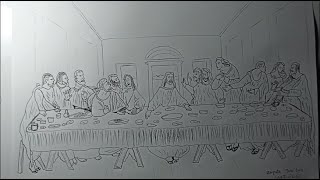 How to draw the last supper