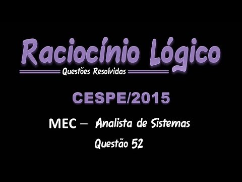 2015/MEC - Analista de Sistemas - Questão 52