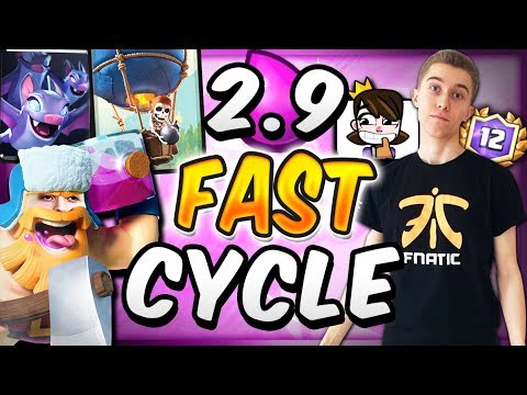 INSANE! 2.9 ELIXIR BALLOON CYCLE DECK!  — Clash Royale