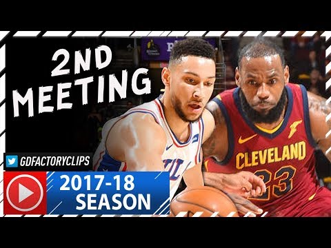LeBron James vs Rookie Ben Simmons EPIC Duel Highlights (2017.12.09) Cavs vs 76ers - TD for LBJ!