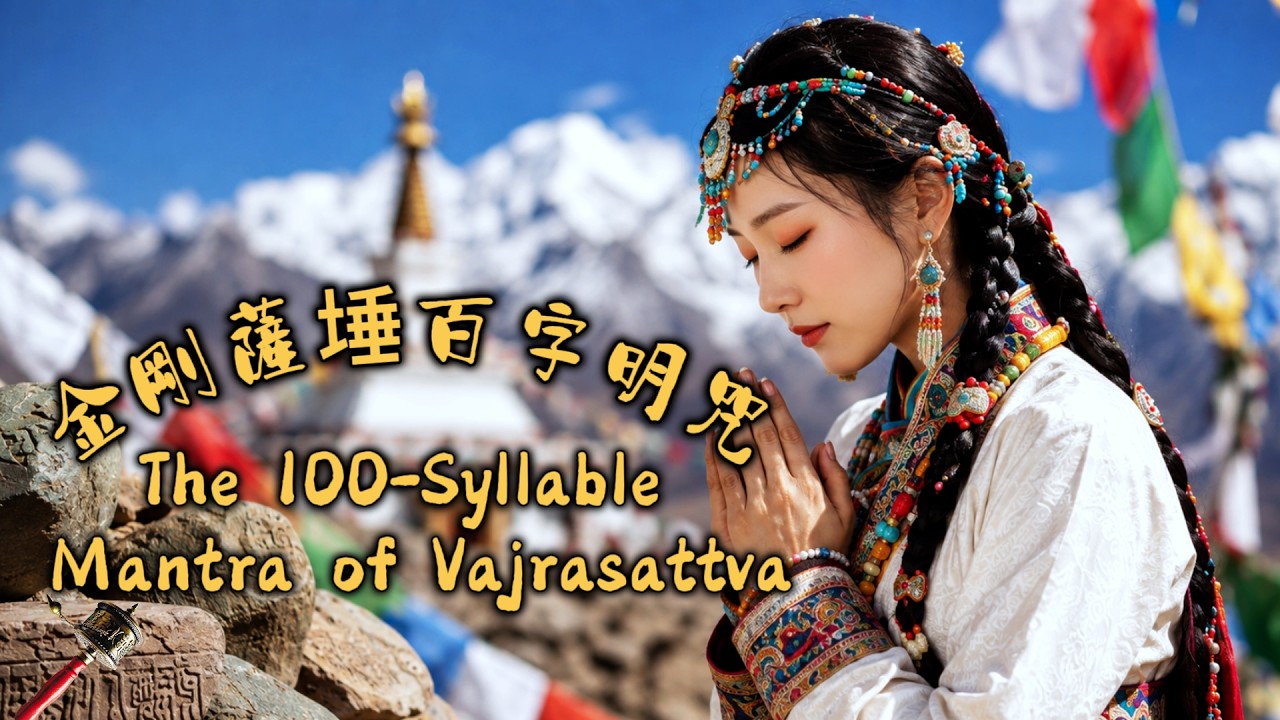 The 100-Syllable Mantra of Vajrasattva for Purification｜睡前懺悔與清淨：放下過去，重新開始｜Healing Tibetan Music