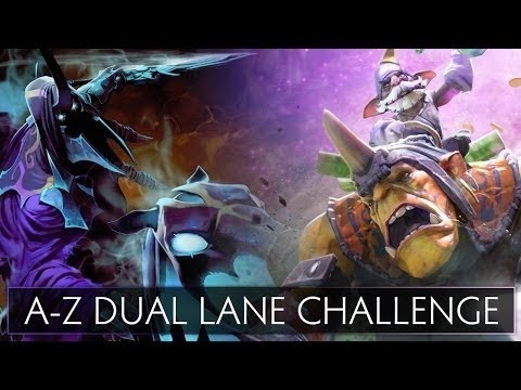 Dota 2 A-Z Dual Lane Challenge - Episode 1: Abaddon and Alchemist